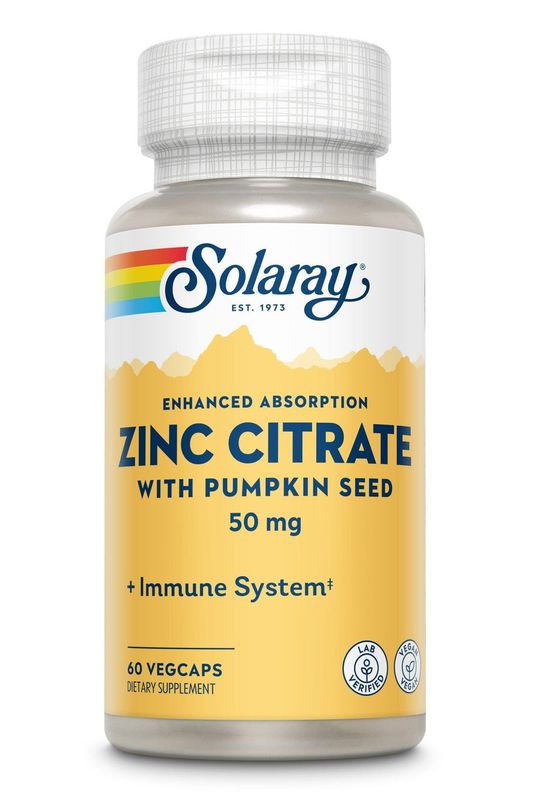 Solaray - Bio Citrate Zinc - 60 count