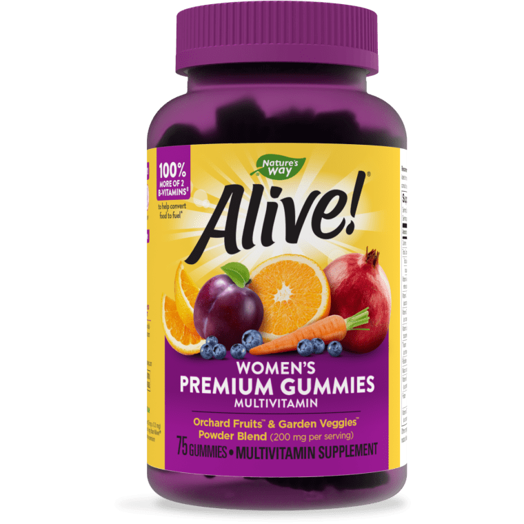 Natures Way - Alive - Women's Energy Gummy Multi-Vitamins - 75 Chewables