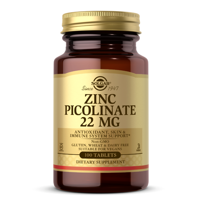 Solgar - Zinc Picolinate 22 mg - 100 Tablets