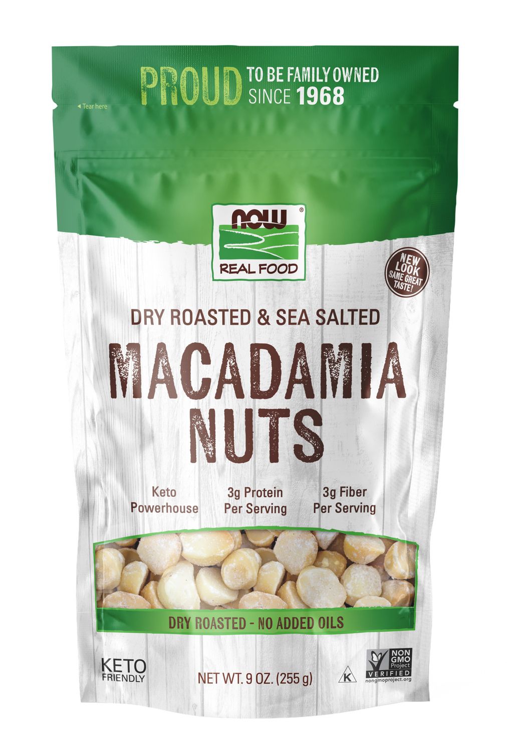 Now - Macadamia Nuts R&amp;S - 9 oz