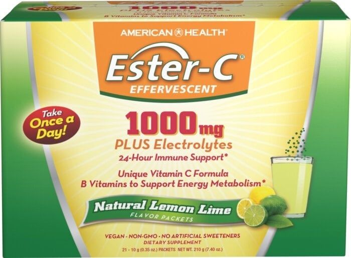 American Health - Box of Ester-C Lemon Lime - 21 Packs