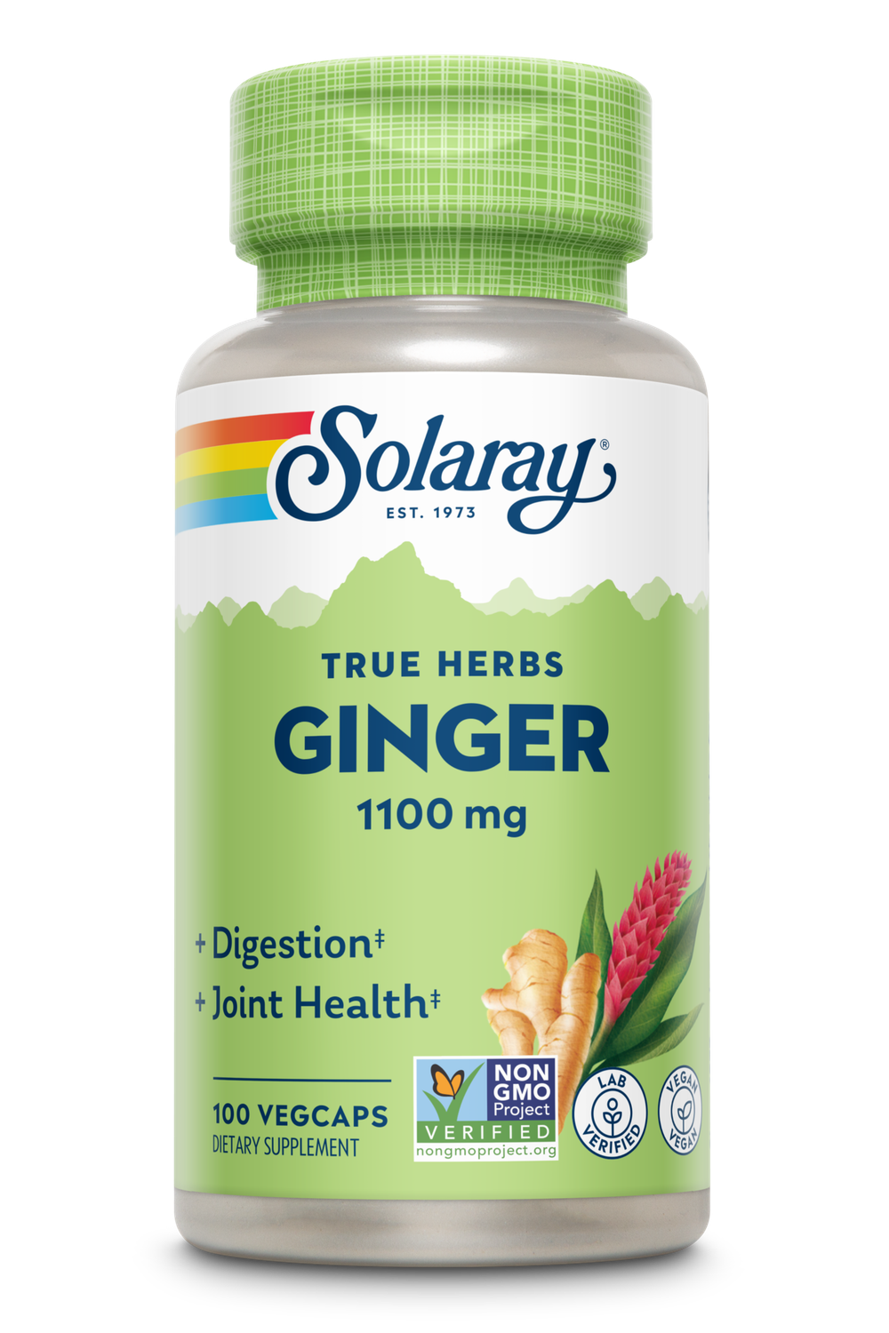 Solaray - Ginger Root - 100 Capsules