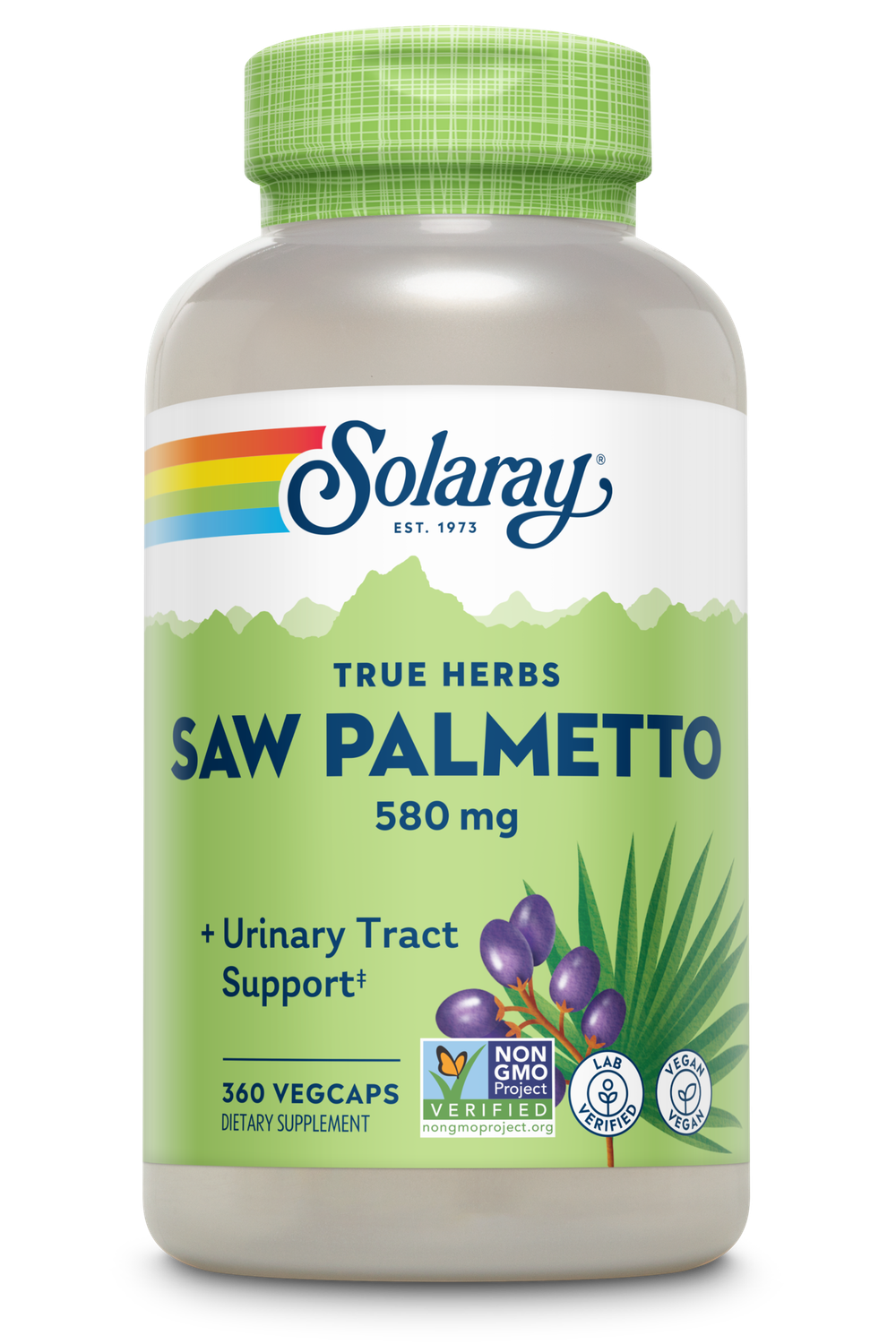 Solaray - Saw Palmetto Berries - 360 Capsules