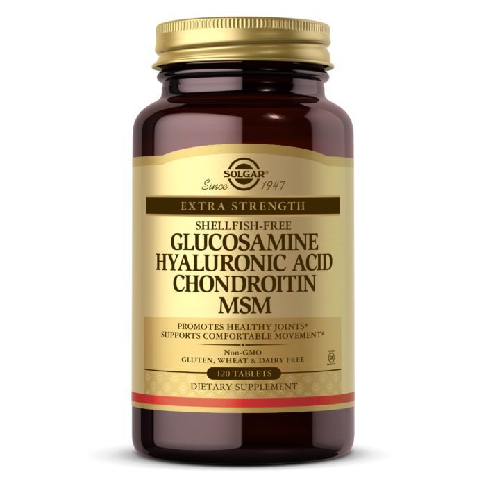 Solgar - Glucosamine Hyaluronic Acid Chondroitin MSM Shellfish-Free - 120 Tablets