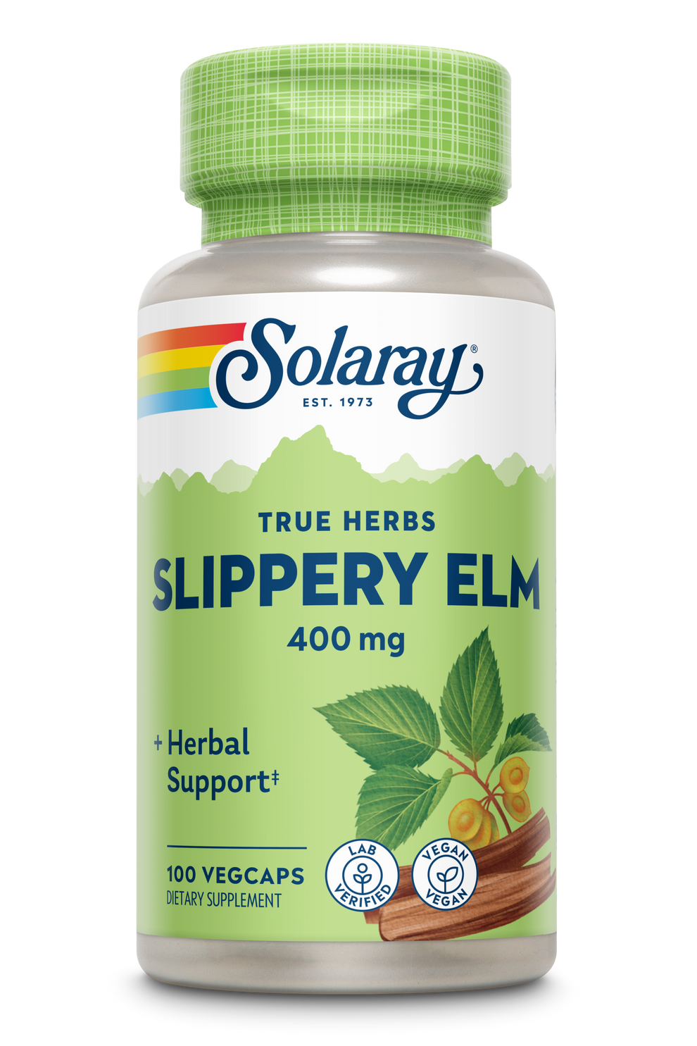 Solaray - Slippery Elm Bark - 100 Capsules