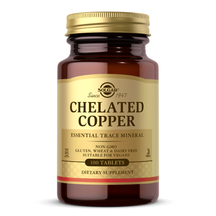 Solgar - Chelated Copper - 100 Tablets