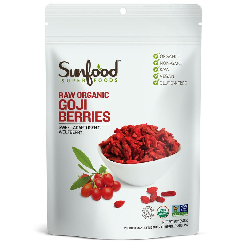 Sunfood - Sun-Dried Goji Berries - 8 oz