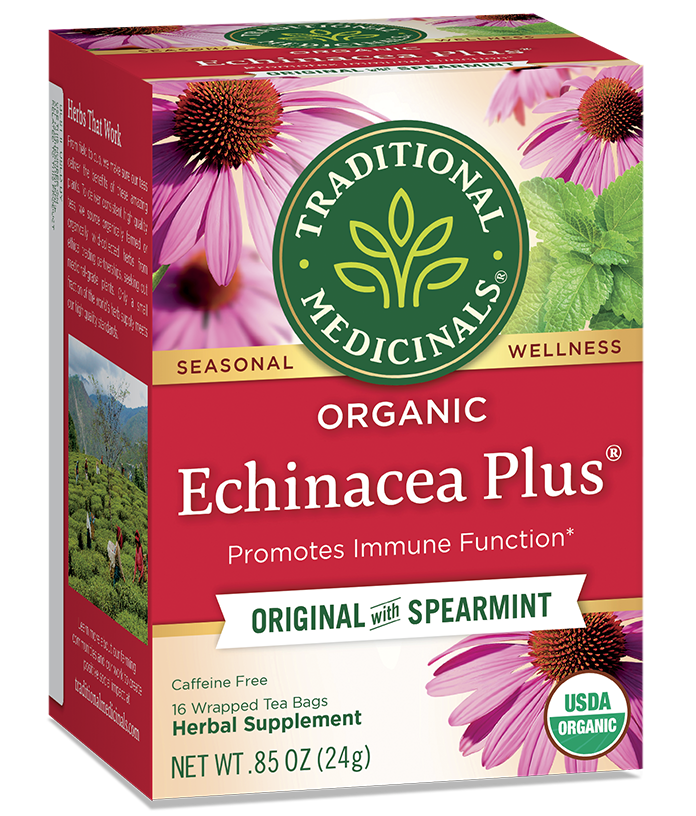 Traditional Medicinals - Organic Echinacea Plus Herbal Tea - 16 Bags