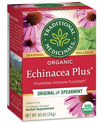 Traditional Medicinals - Organic Echinacea Plus Herbal Tea - 16 Bags