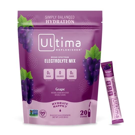 Ultima - Box of Grape Electrolyte Powder - 20 Sticks