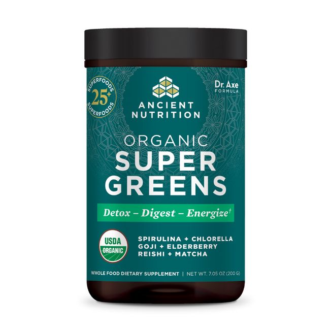 Ancient Nutrition - Super Greens Unflavored - 200 g