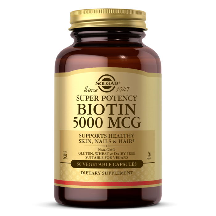 Solgar - Biotin 5000 mcg - 50 Veg Capsules