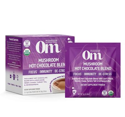 Om - Box of Mushroom Hot Chocolate Blend - 10 Pack