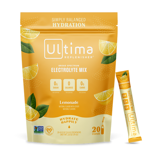 Ultima - Box of Lemonade Electrolyte Powder - 20 Sticks