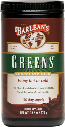 Barleans - Chocolate Silk Greens Powder - 9.52 oz