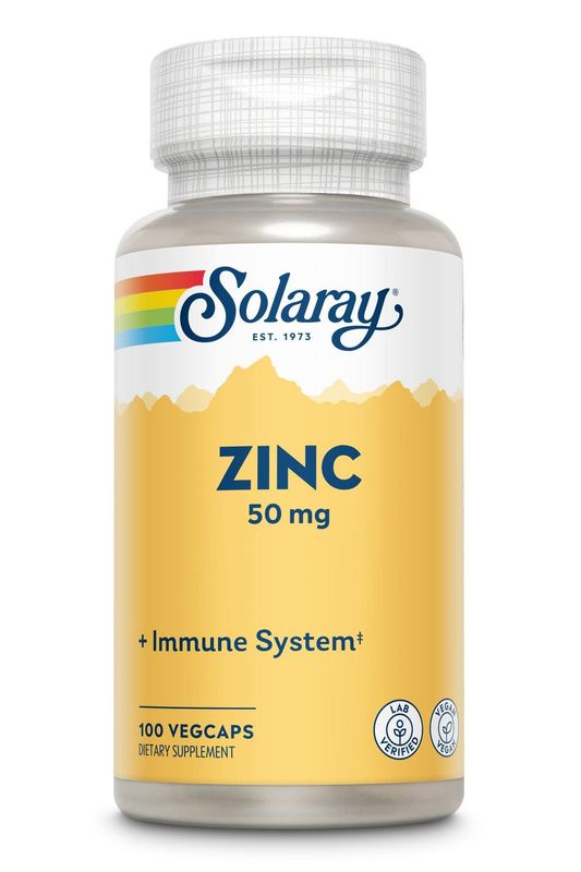 Solaray - Zinc 50 mg - 100 Capsules