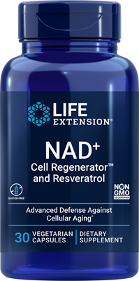 Life Extension - NAD + Resveratrol 300 mg - 30 Veg Capsules
