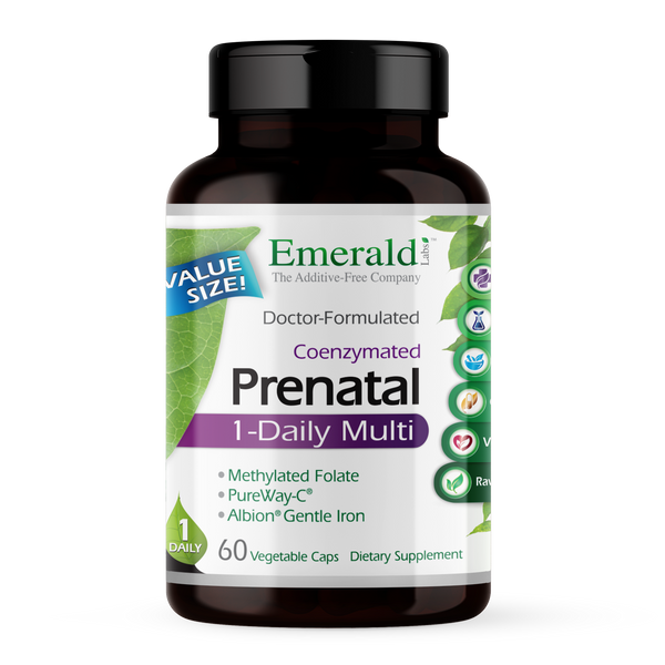 Emerald Labs - Prenatal 1 Daily Multi - 60 Veg Capsules