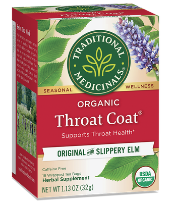 Traditional Medicinals - Throat Coat Herbal Tea - 16 Bags