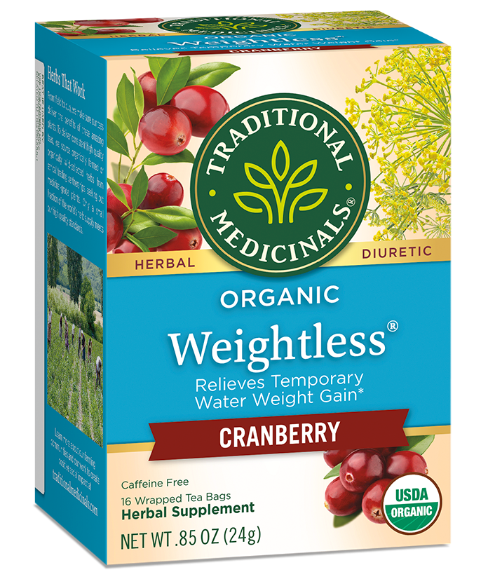 Traditional Medicinals - Organic Weightless Cranberry Herbal Tea - 16 Bags