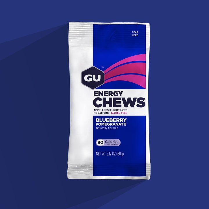 Gu - Box of Blueberry Pom Energy Chews - 12 Pack