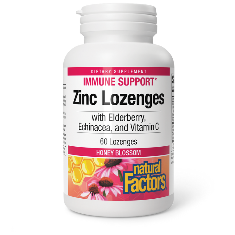 Natural Factors - Zinc with Elderberry - 60 Lozenges