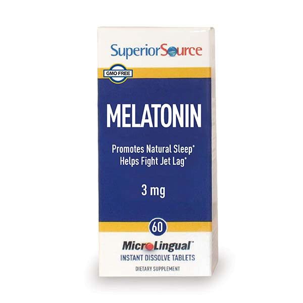 Superior Source - Melatonin 3 mg - 60 Tablets