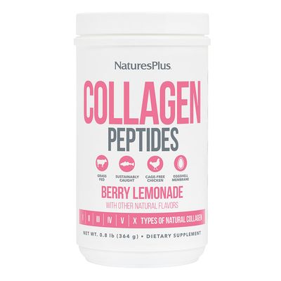 Natures Plus - Collagen Peptides Berry Lemonade - 364 grams