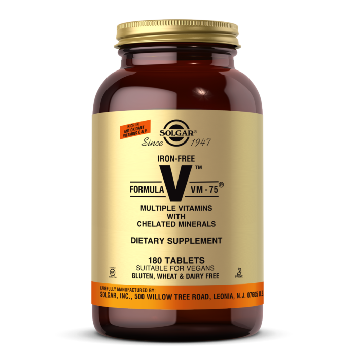 Solgar - Iron-Free Formula Vm - 180 Tablets