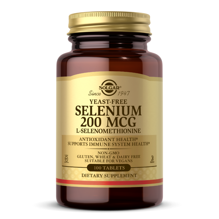 Solgar - Yeast-Free Selenium 200 mcg - 100 Tablets