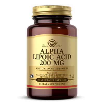 Solgar - Alpha Lipoic Acid 200 mg - 50 Veg Capsules