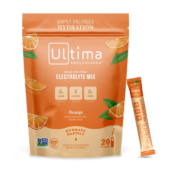 Ultima - Box of Orange Electrolyte Powder - 20 Sticks