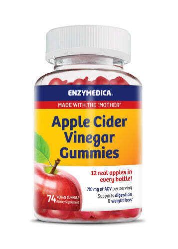 Enzymedica - Apple Cider Vinegar Gummies - 74 Gummies
