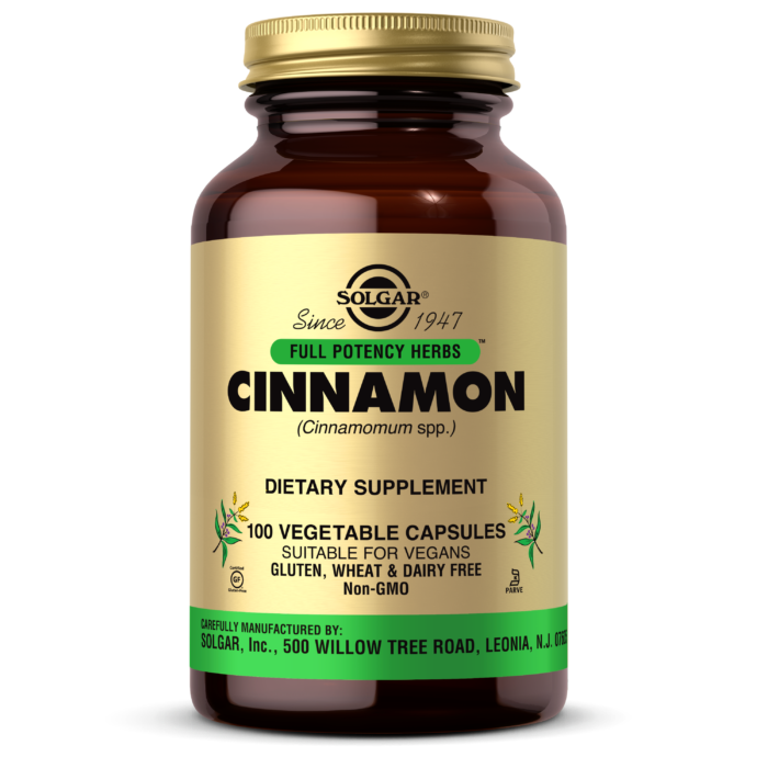 Solgar - Cinnamon - 100 Veg Capsules