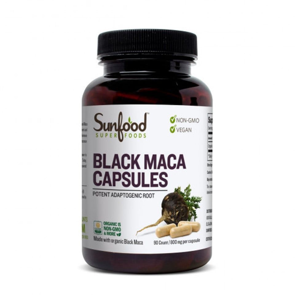 Sunfood - Black Maca Capsules - 90 Capsules