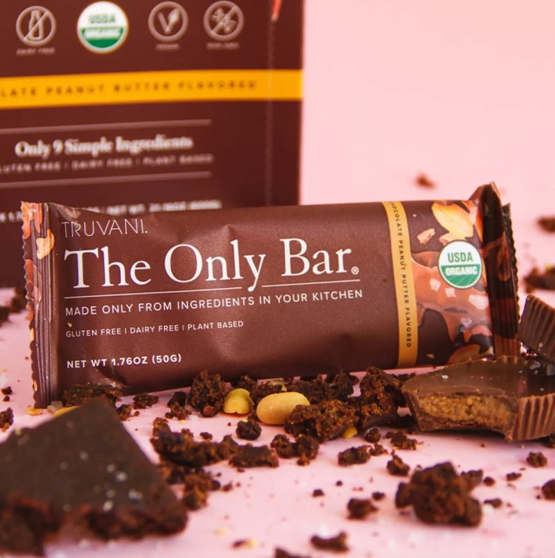 Truvani - Box of The Only Bar Chocolate Peanut Butter - 12 Bars