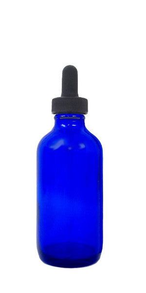 Wyndmere - 4 oz Cobalt Blue Glass Bottle With Dropper - 4 oz