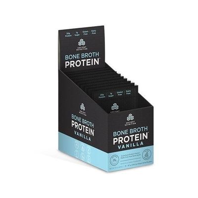 Ancient Nutrition - Box of Bone Broth Protein Vanilla - 15 Packs
