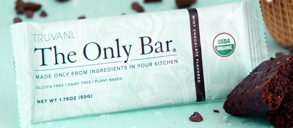Truvani - Box of The Only Bar Mint Chocolate - 12 Bars