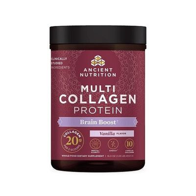 Ancient Nutrition - Multi Collagen Protein Brain Boost Vanilla - 454g