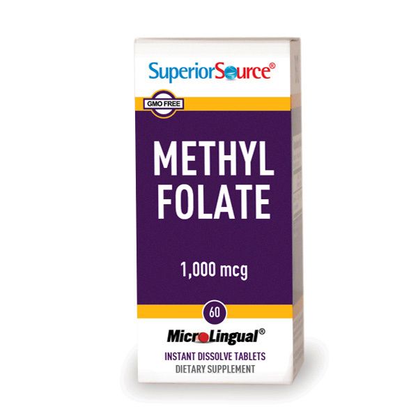 Superior Source - Methyl Folate 1000 mcg - 60 Tablets