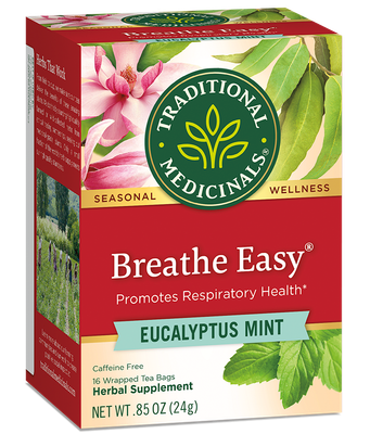Traditional Medicinals - Breathe Easy Herbal Tea - 16 Bags