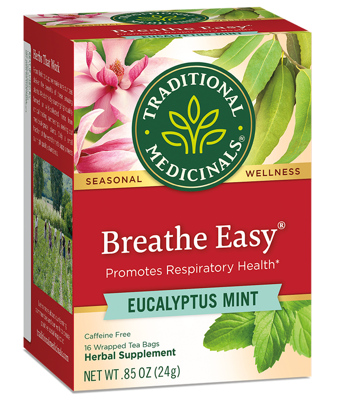 Traditional Medicinals - Breathe Easy Herbal Tea - 16 Bags