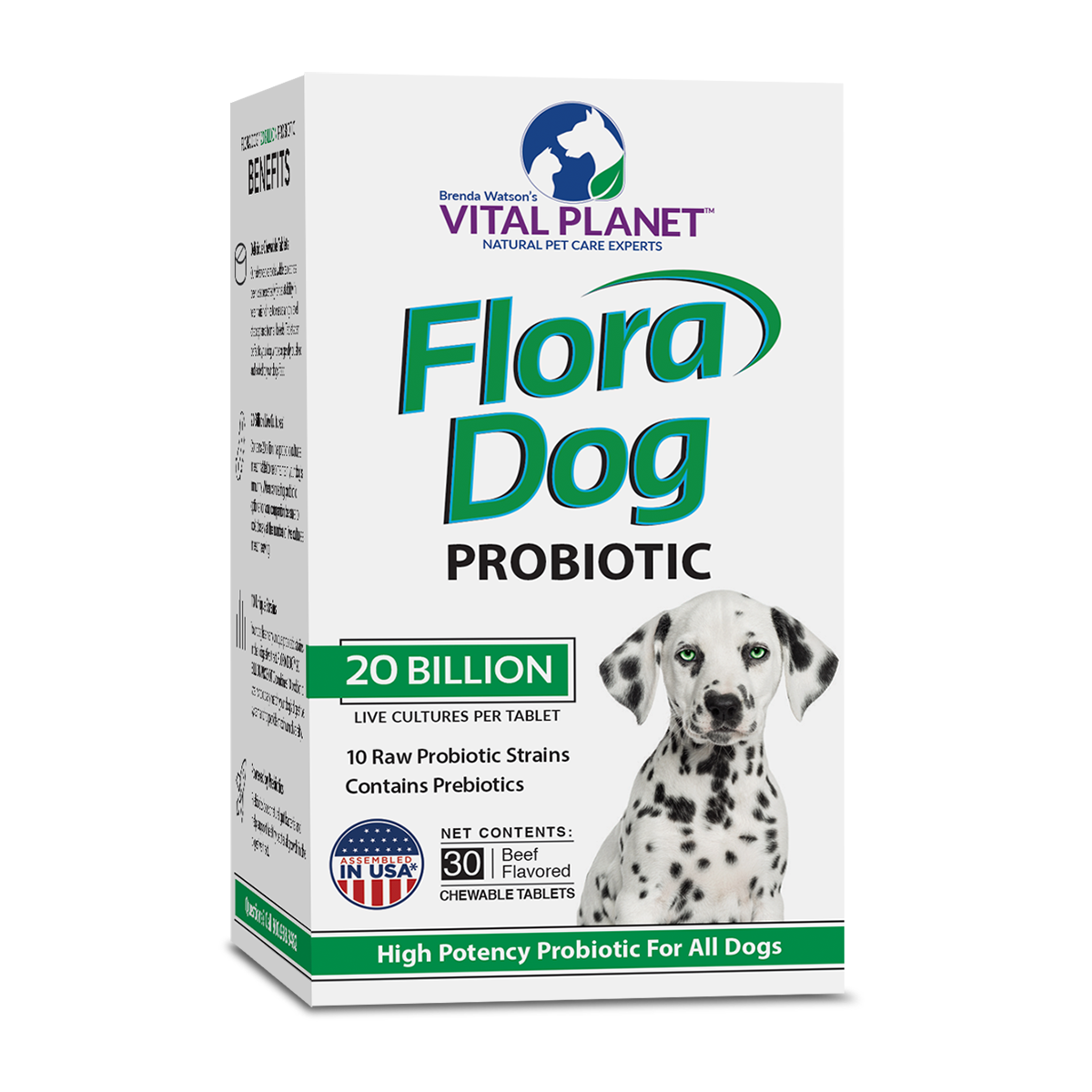 Vital Planet - Flora Dog Daily Probiotic - 30 Chewables