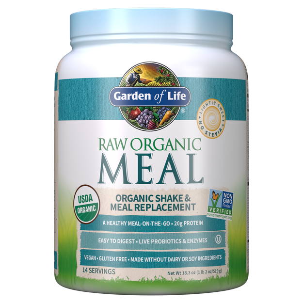 Garden of Life - Raw Organic Meal Lightly Sweet - 18.3 oz