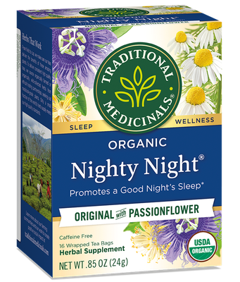 Traditional Medicinals - Organic Herbal Tea - Nighty Night Valerian - 16 Bags