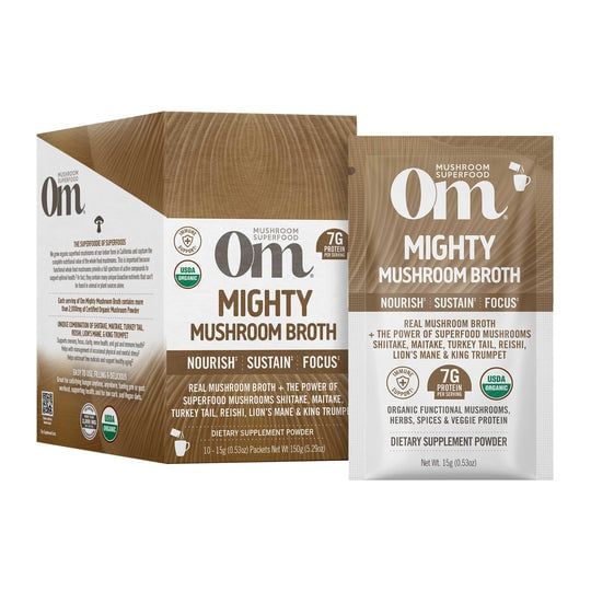 Om - Box of Mushroom Broth - 10 Packs