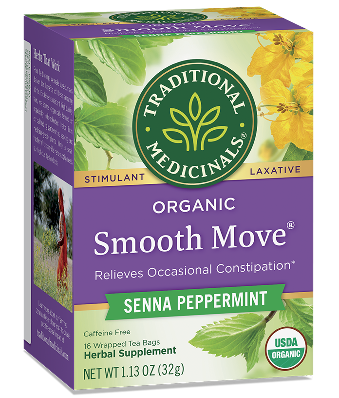 Traditional Medicinals - Organic Smooth Move Peppermint Herbal Tea - 16 Bags