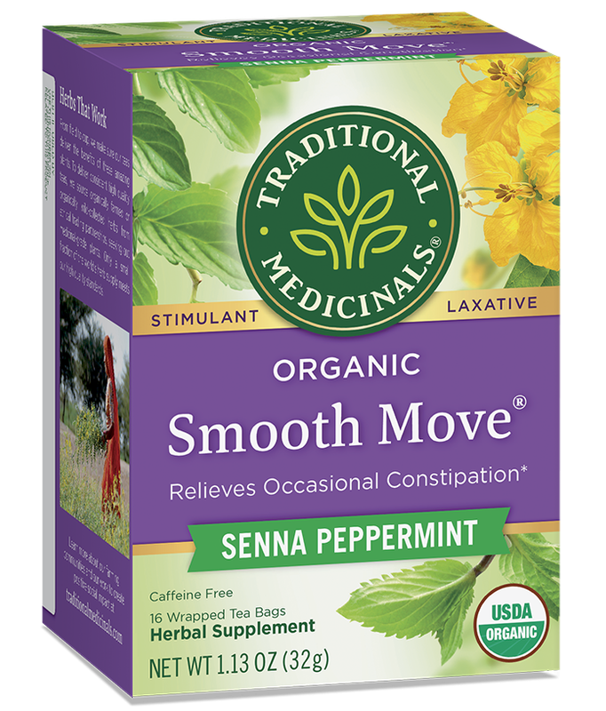 Traditional Medicinals - Organic Smooth Move Peppermint Herbal Tea - 16 Bags
