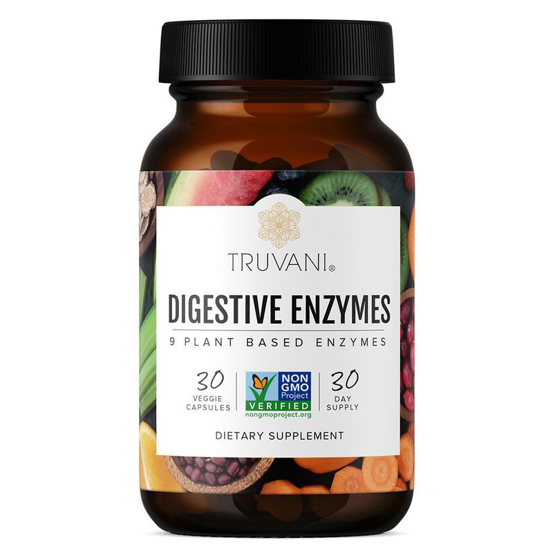 Truvani - Easy Enzymes - Plant Based Digestive Enzymes - 30 Capsules